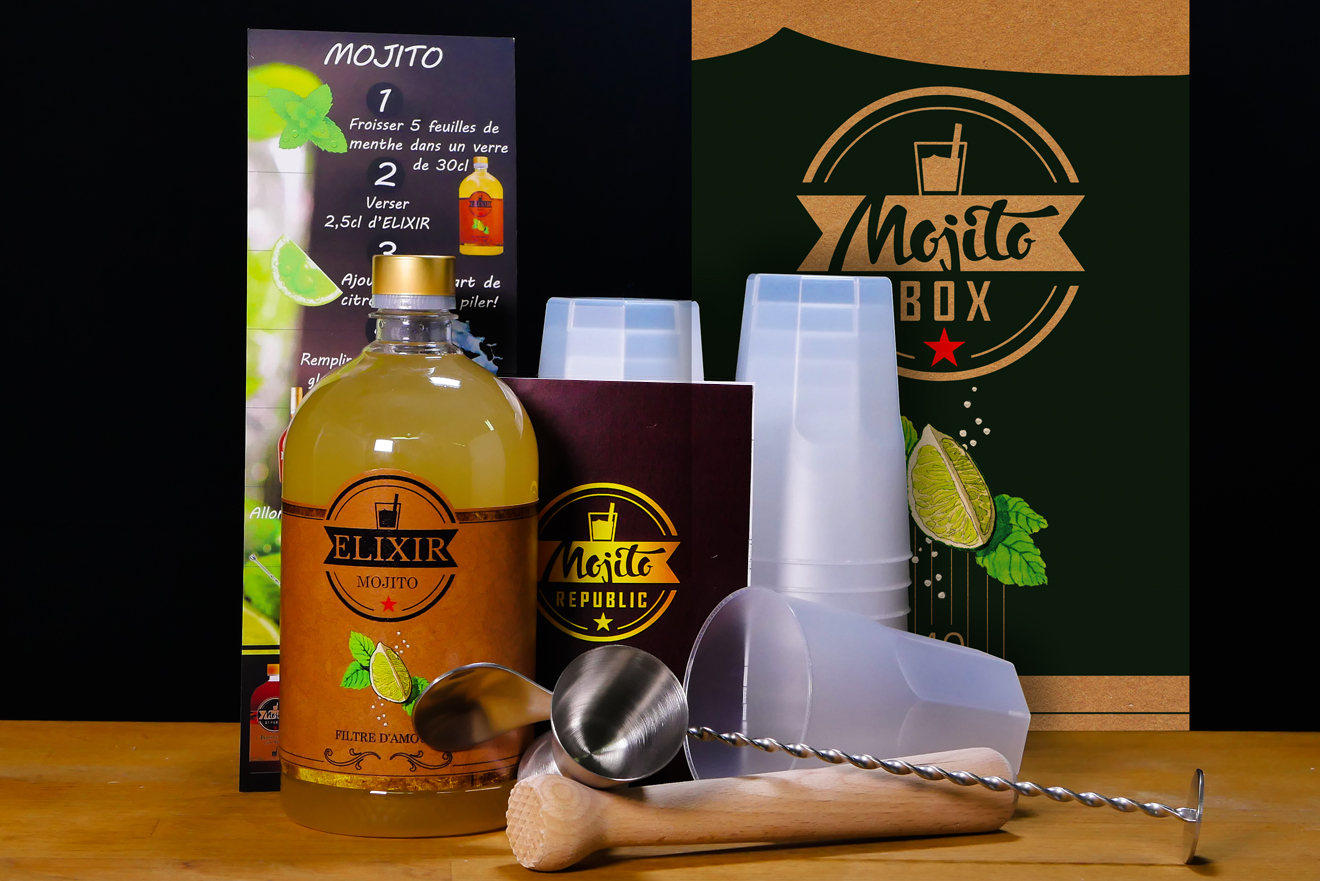 Lot de 20 verres à mojito en plastique - Mojito Republic