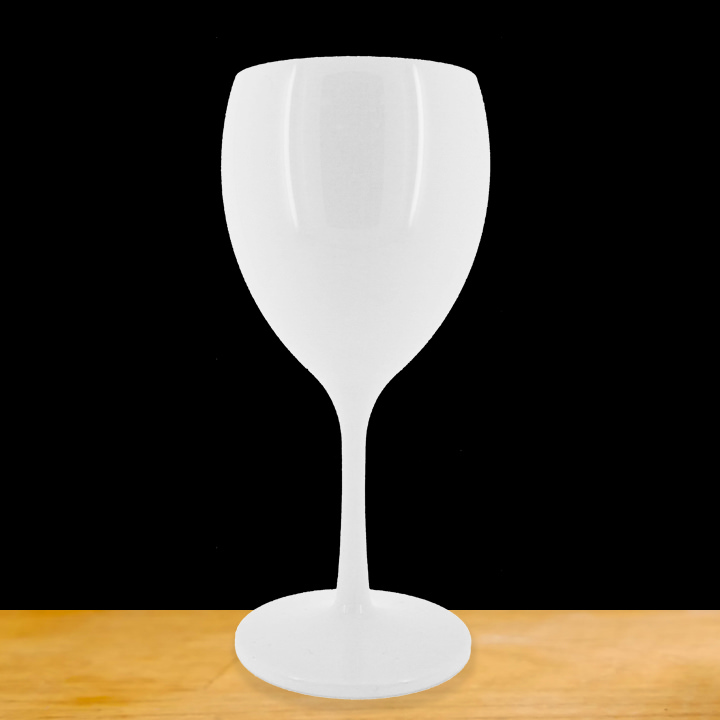 Verres à vin en Tritan plastique réutilisables 47 Cl, blanc