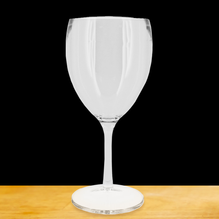 verre a pied transparent incassable